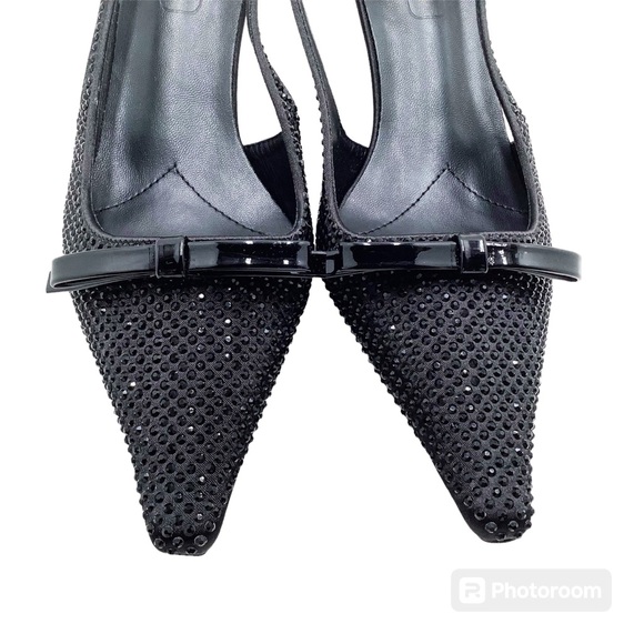 🆕{Miu Miu} Sling Back Beaded Heels - Picture 2 of 13